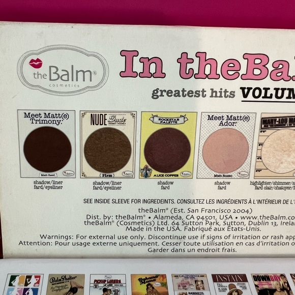 In theBalm of Your Hand VOLUME2 highlighter, bronzer, blush, shadow All IN 1 - Picture 3 of 8